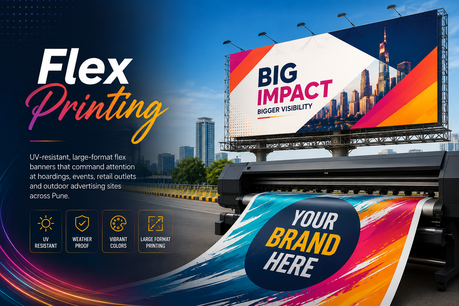 Flex printing hoarding Pune